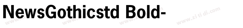 NewsGothicstd Bold字体转换